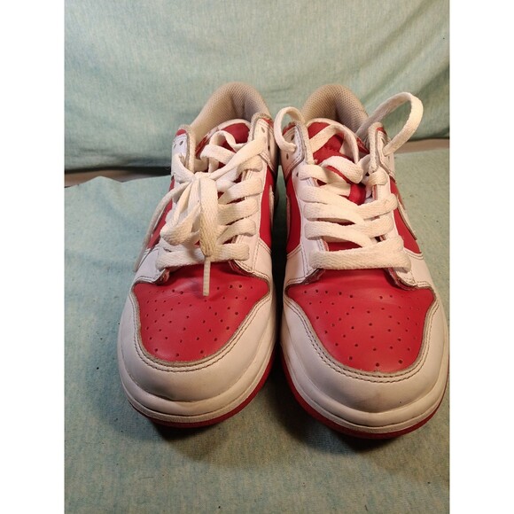 NIKE DUNK LOW RETRO GYM RED-WHITE "USC" SZ 5.5Y [CW-1590-600] - Picture 3 of 6